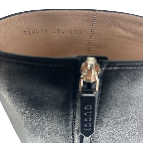 Gucci Black Janaya Platform GG Studded Tall Knee High Boot - Picture 14 of 16